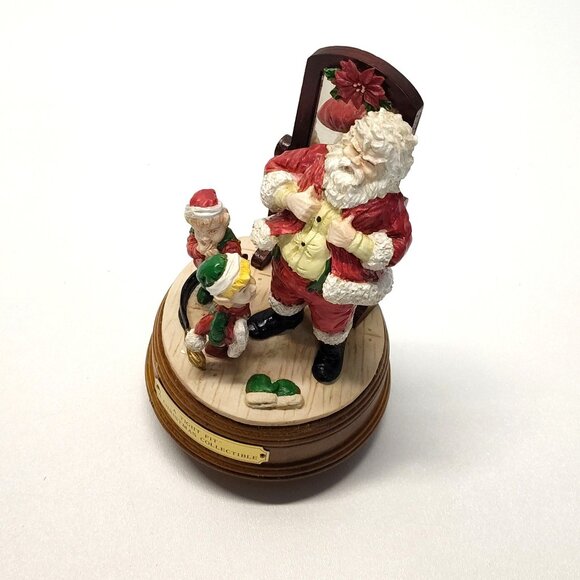 House Of Lloyd "A Tight Fit" Santa Collectible Wind-Up Music Deck The Halls 1991 - Picture 8 of 13
